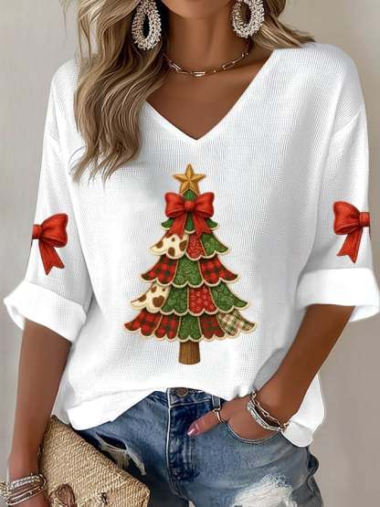 Women's Christmas Print Shirt