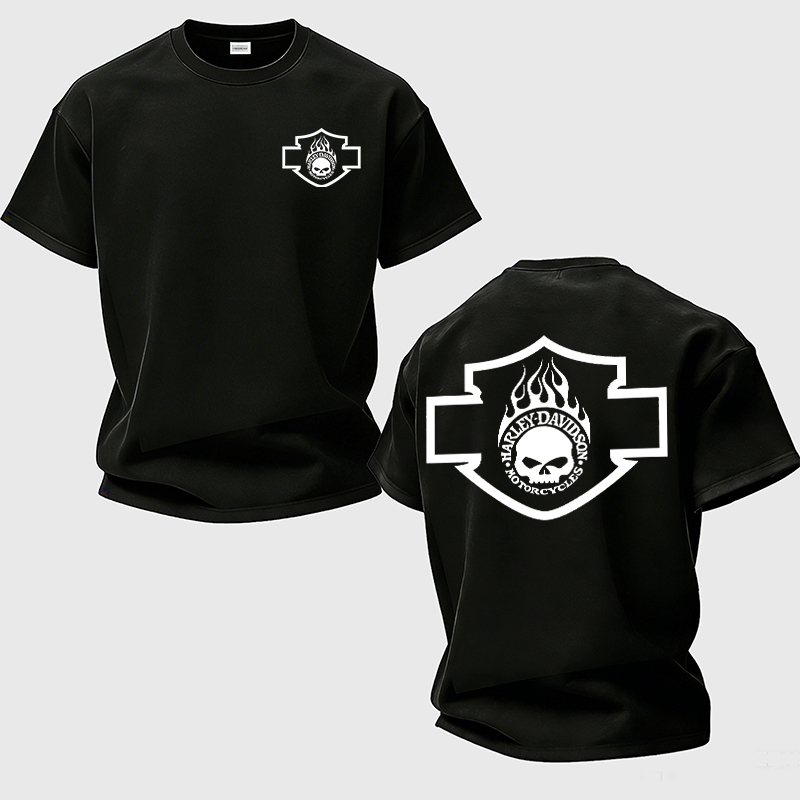 Harley-Davidson Motorcycles Printed Unisex Oversized T-shirts