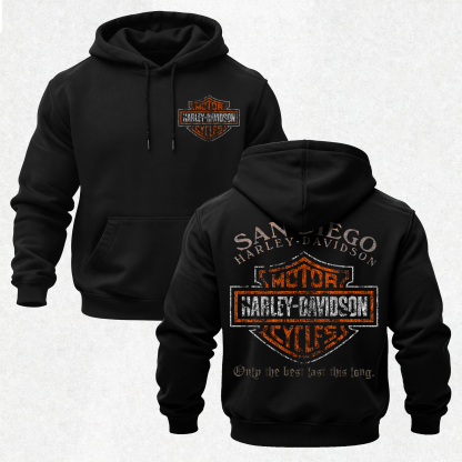  Motorcycles Printed Fleece-lined Unisex Hoodie