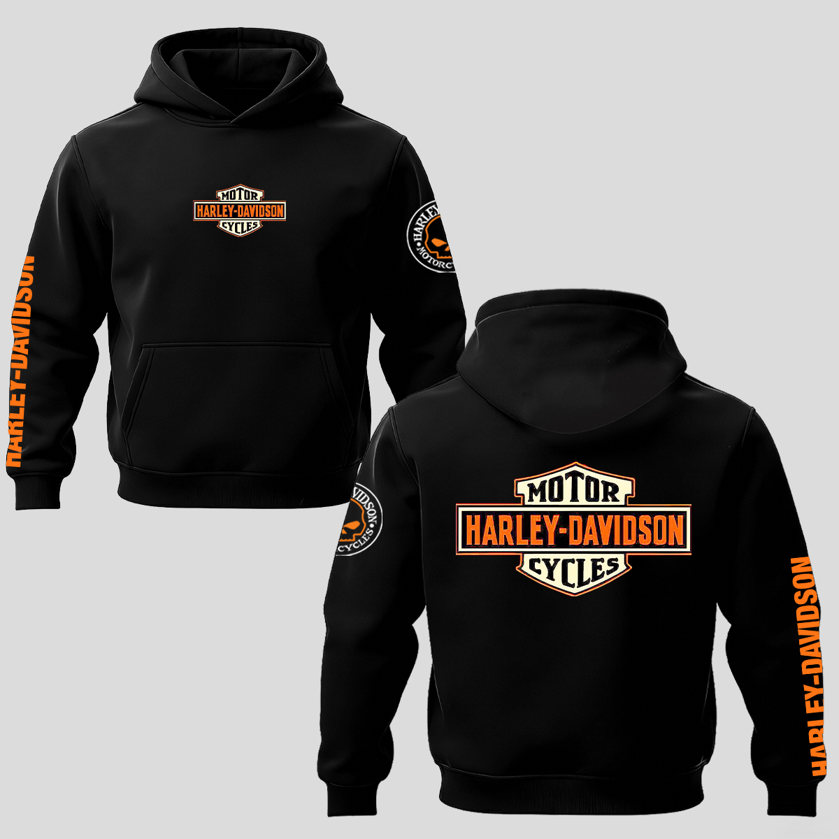  Motorcycles Printed Fleece-lined Unisex Hoodie