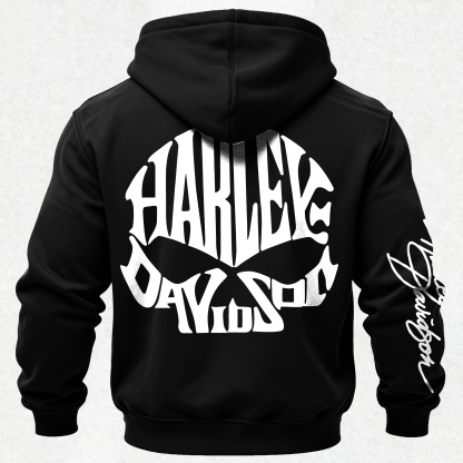  Motorcycles Printed Fleece-lined Unisex Hoodie