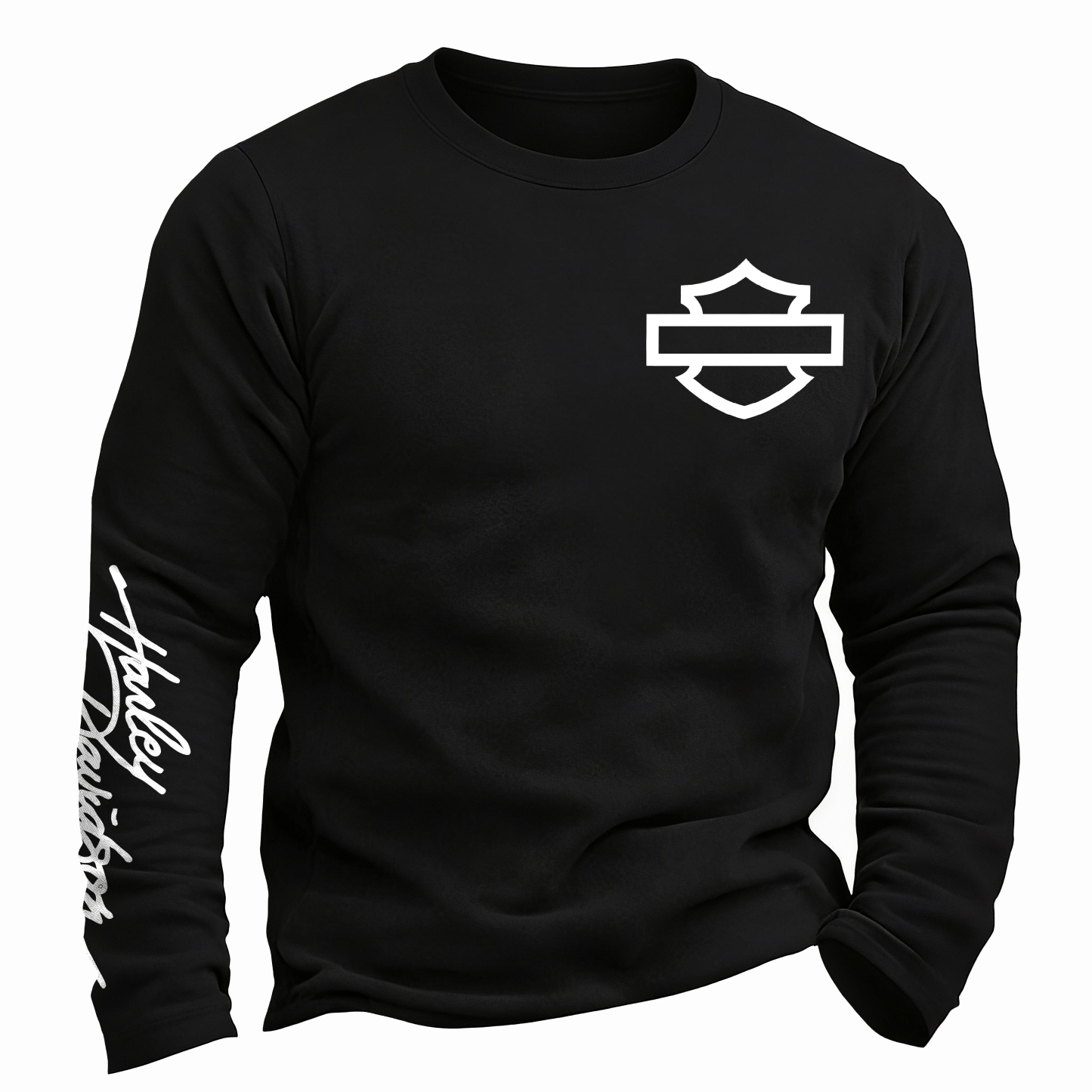  Motorcycles Printed Long Sleeves Men's T-shirt