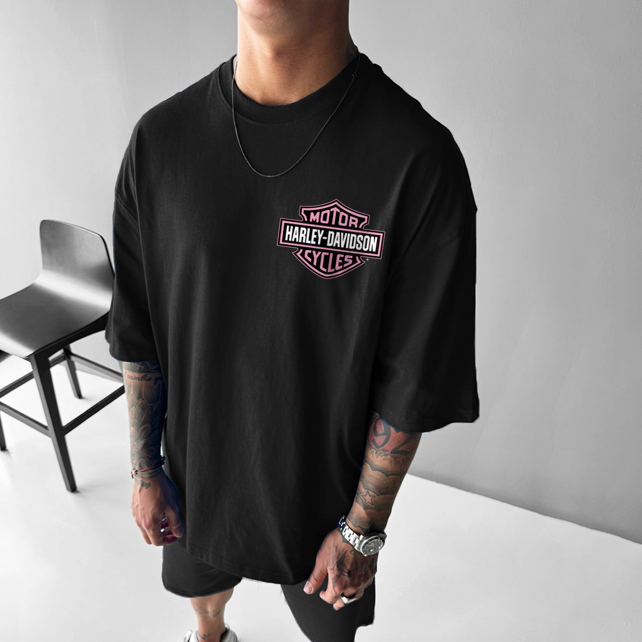  Motorcycles Printed Oversized Unisex T-shirt