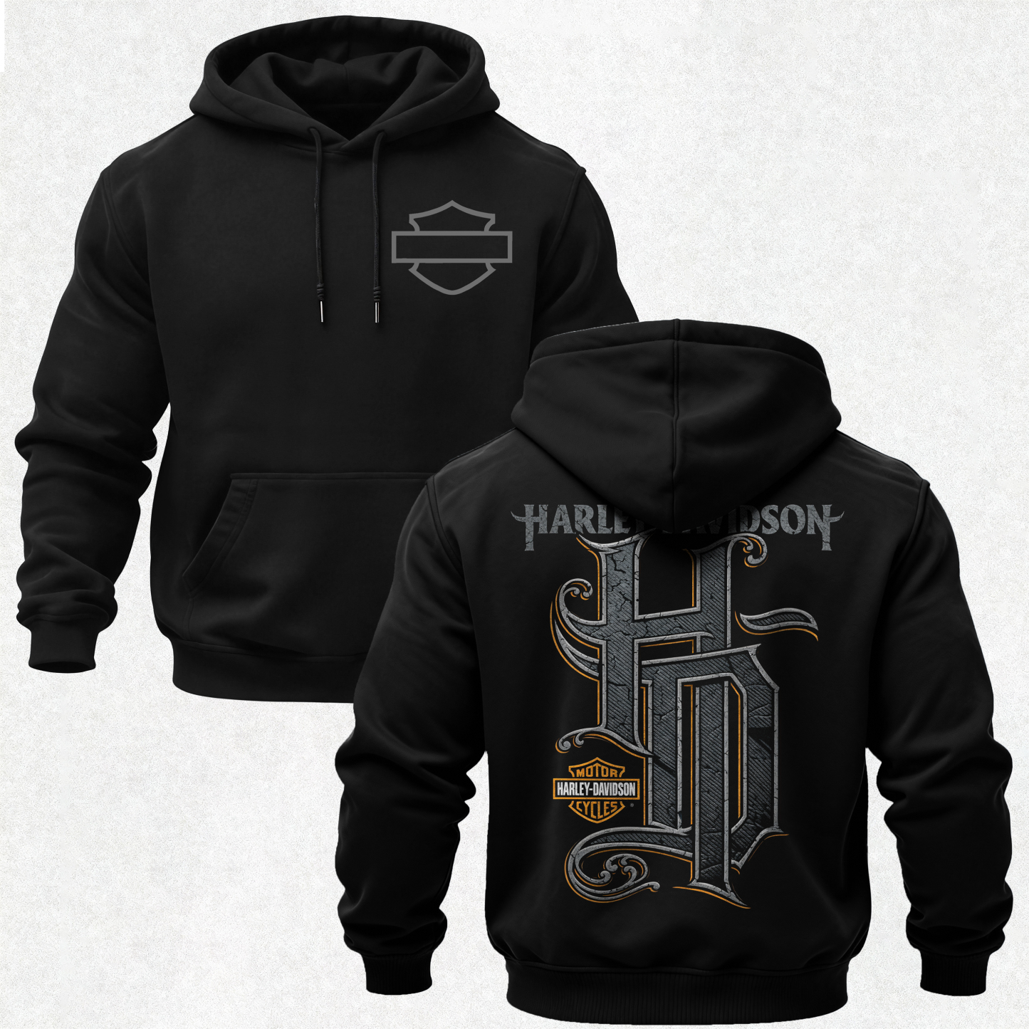 Harley-Davidson Motorcycles Printed Fleece-lined Unisex Hoodie