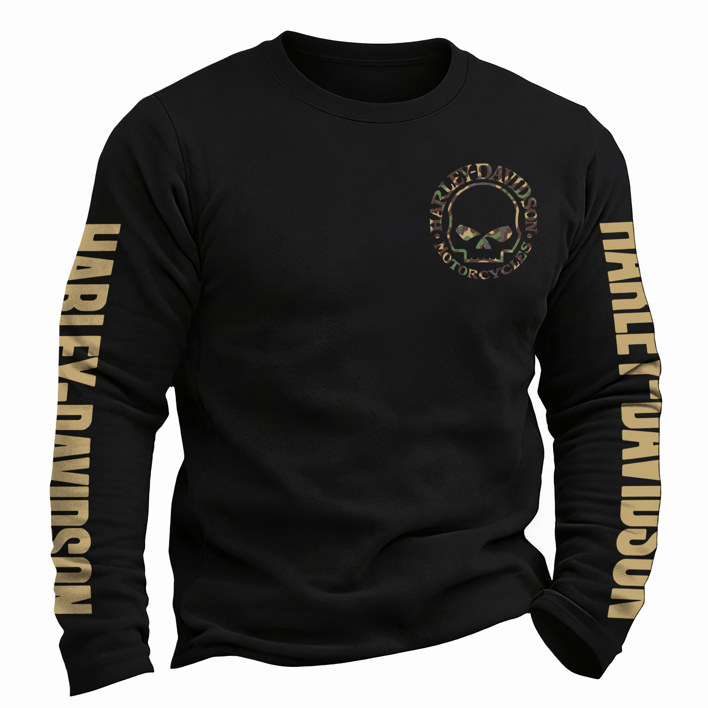  Motorcycles Printed Long Sleeves Men's T-shirt