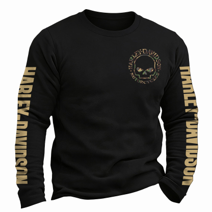  Motorcycles Printed Long Sleeves Men's T-shirt