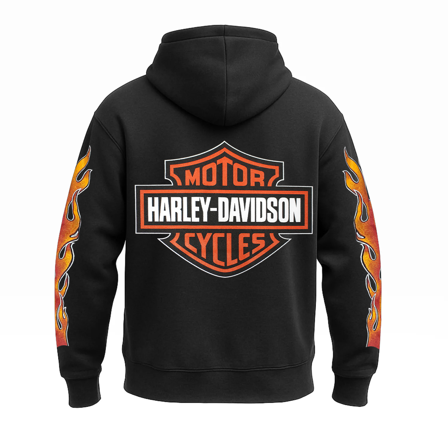  Motorcycle Printed Fleece-lined Unisex Hoodie