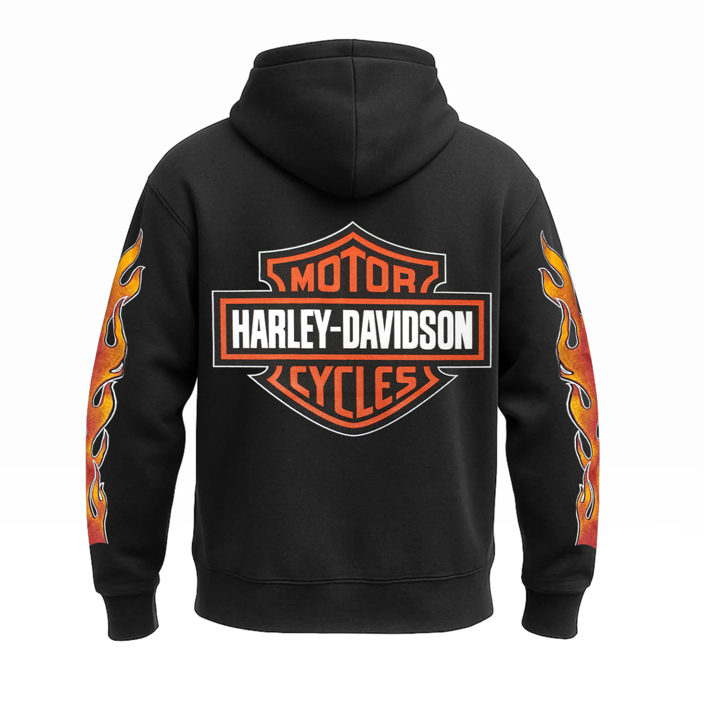  Motorcycle Printed Fleece-lined Unisex Hoodie
