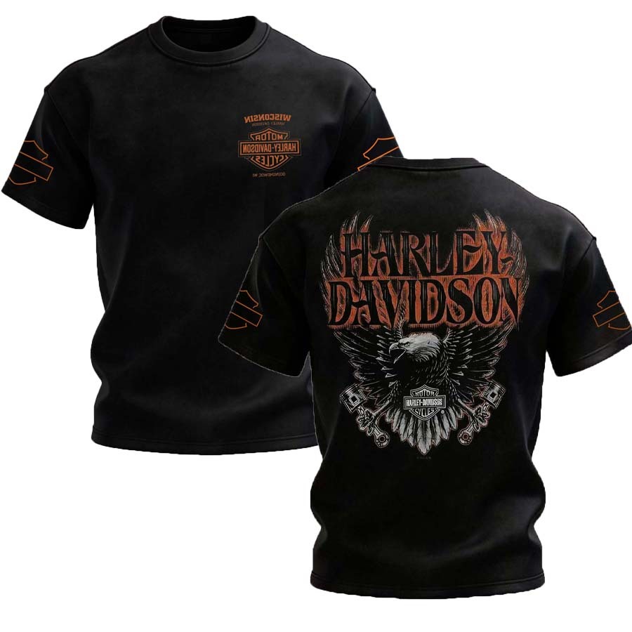 Harley-Davidson Motorcycles Printed Oversized Unisex T-shirt