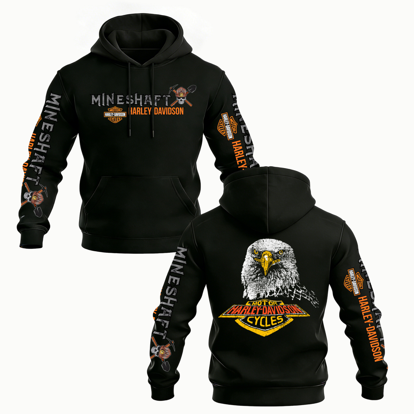 Harley-Davidson Motorcycles Printed Fleece-lined Unisex Hoodie