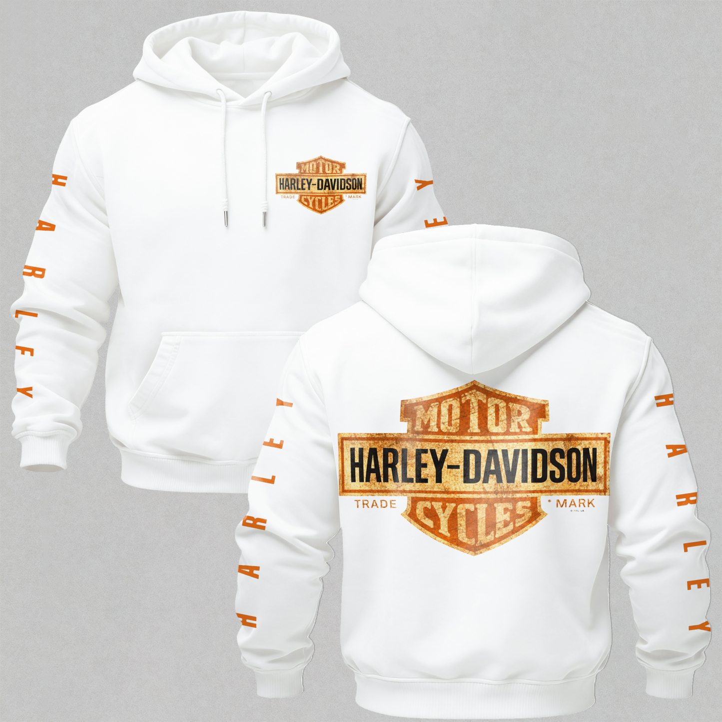 Harley-Davidson Motorcycles Printed Fleece-lined Unisex Hoodie