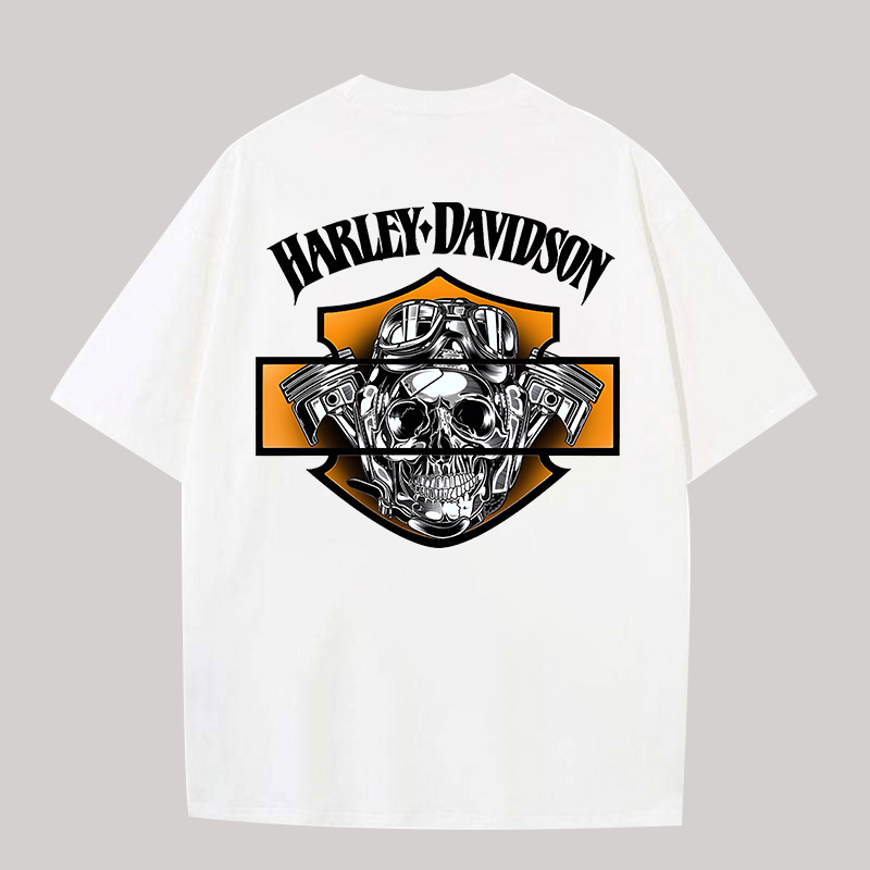Harley-Davidson Printed Oversized Unisex T-shirt