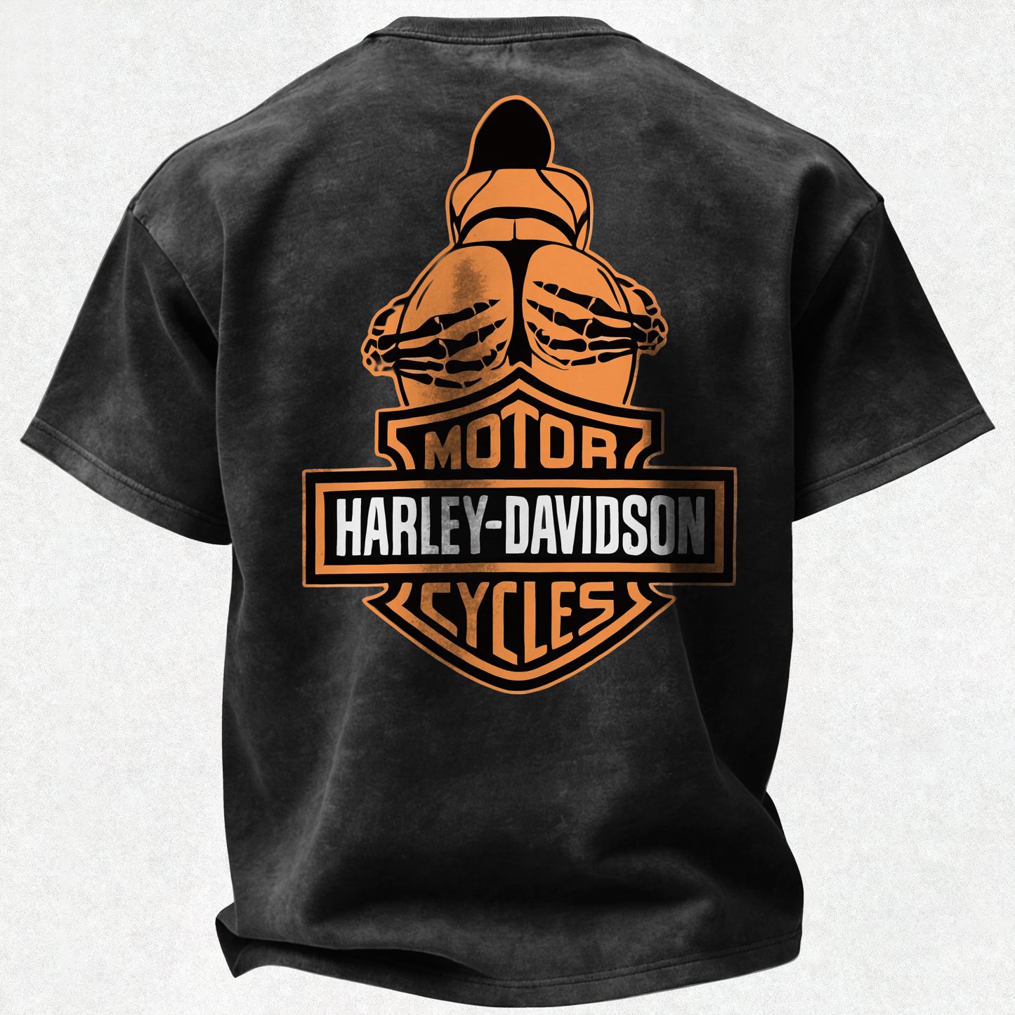  Motorcycles Printed Unisex Washed T-Shirt