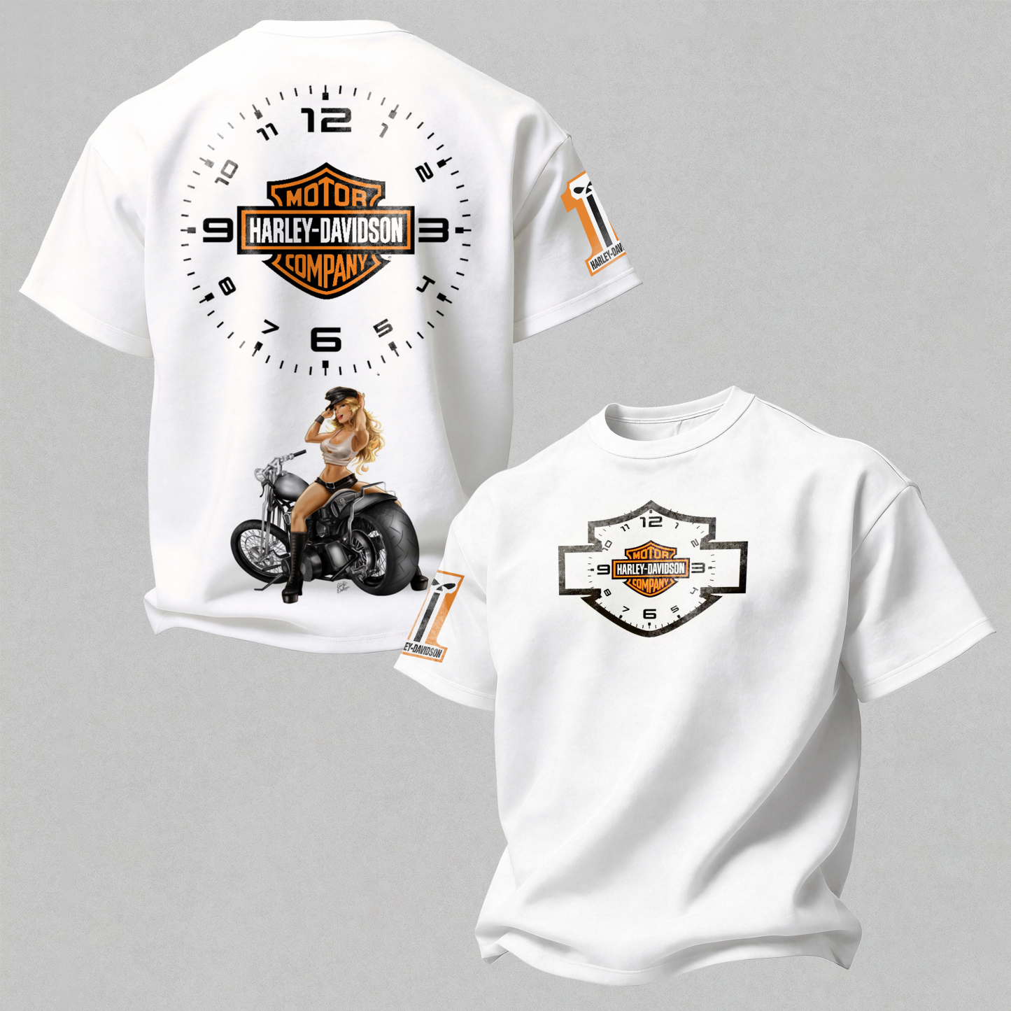 Harley-Davidson Motorcycles Printed Oversized Unisex T-shirt