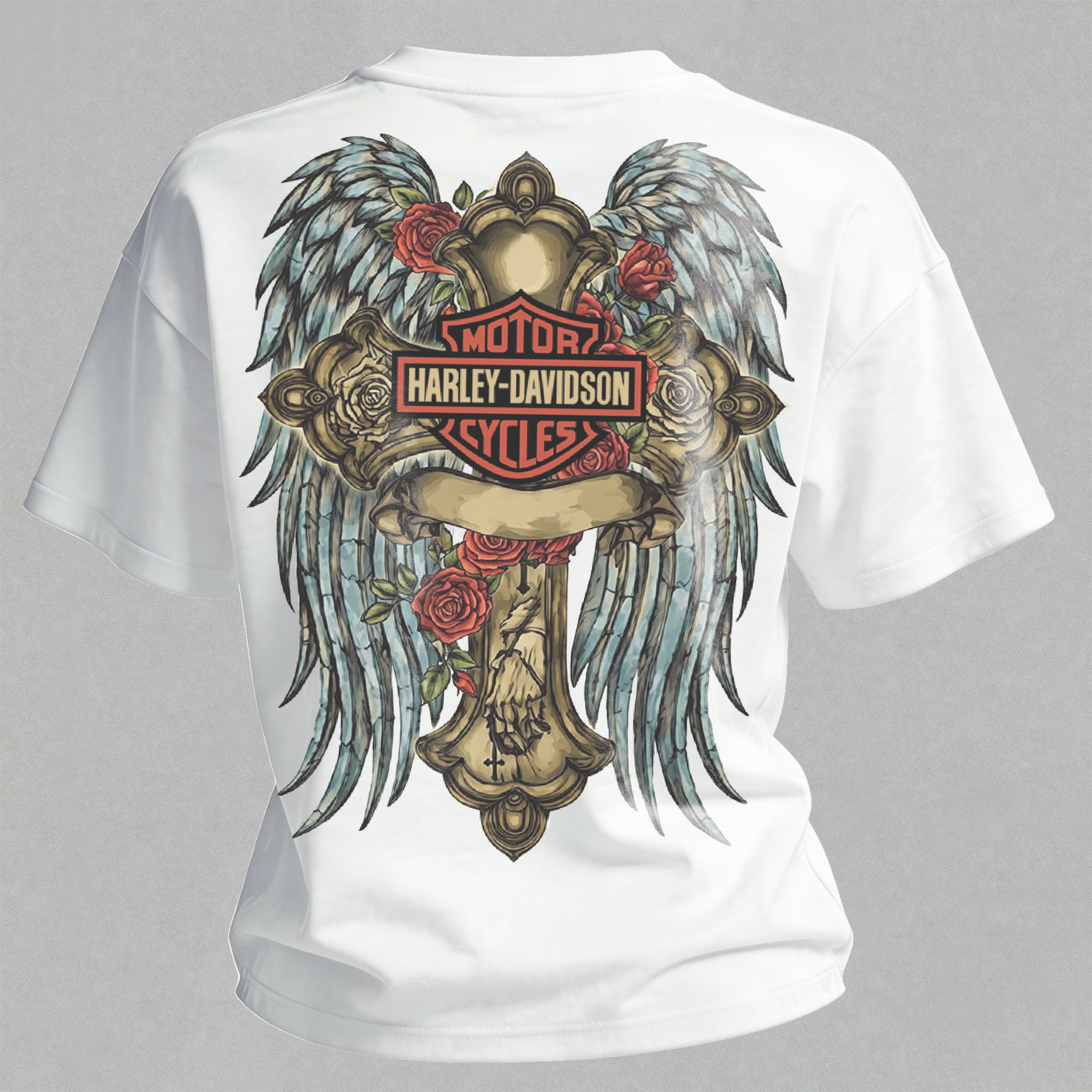  Motorcycles Printed V-Neck Women's T-shirt