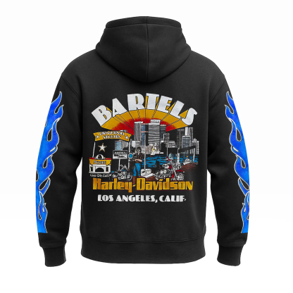  Motorcycle Printed Fleece-lined Unisex Hoodie
