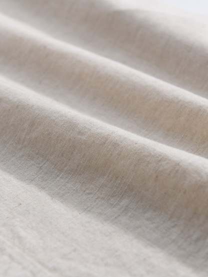 Long Sleeve Linen Cotton Shirt With Pocket