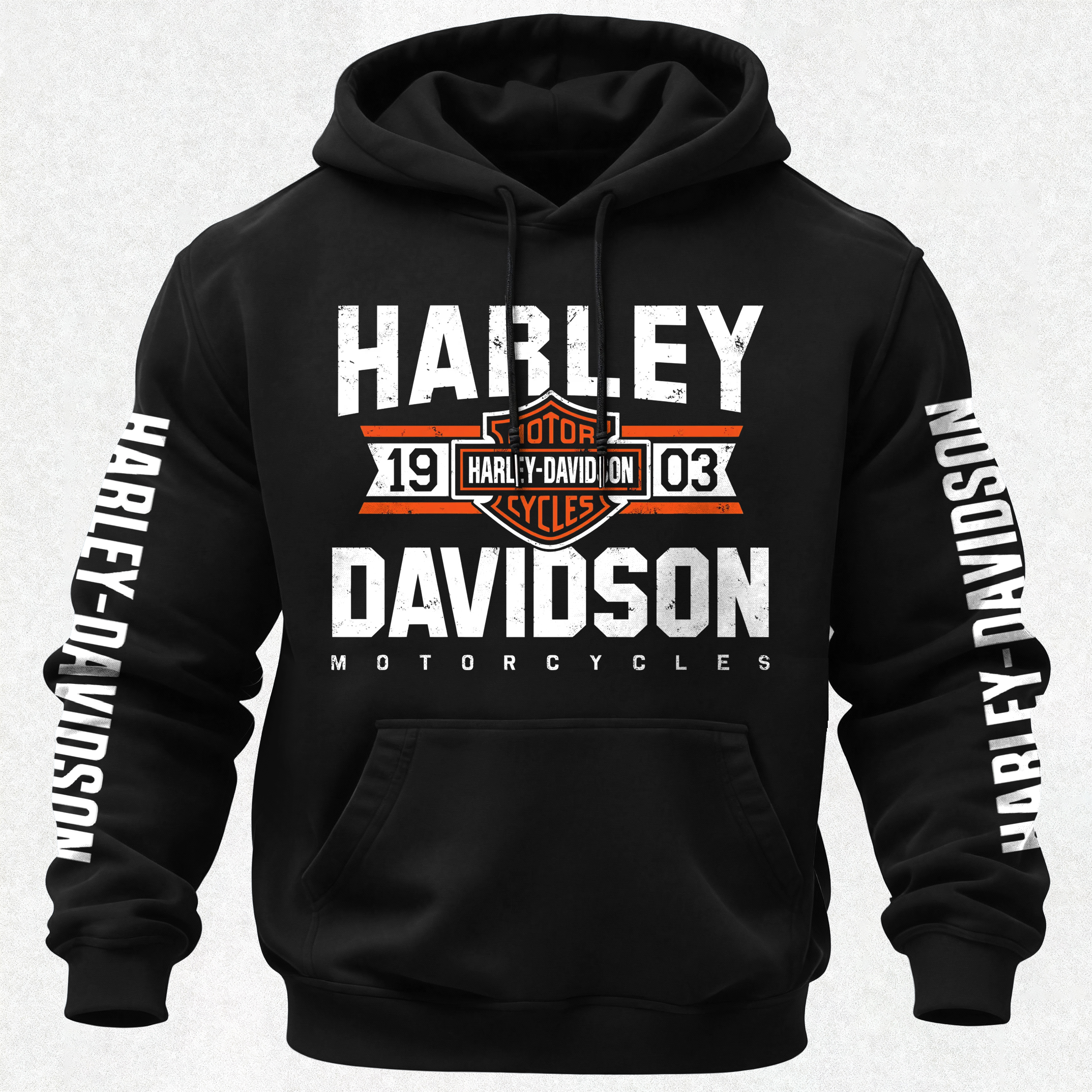  Motorcycles Printed Fleece-lined Unisex Hoodie