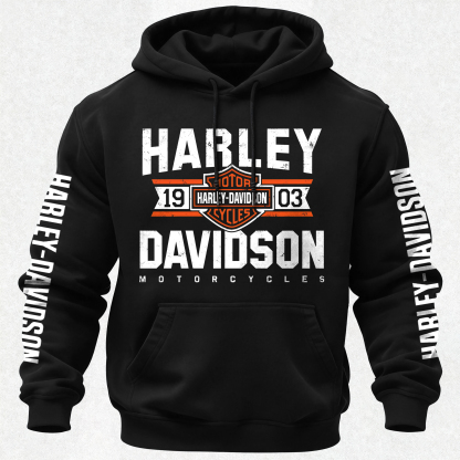  Motorcycles Printed Fleece-lined Unisex Hoodie