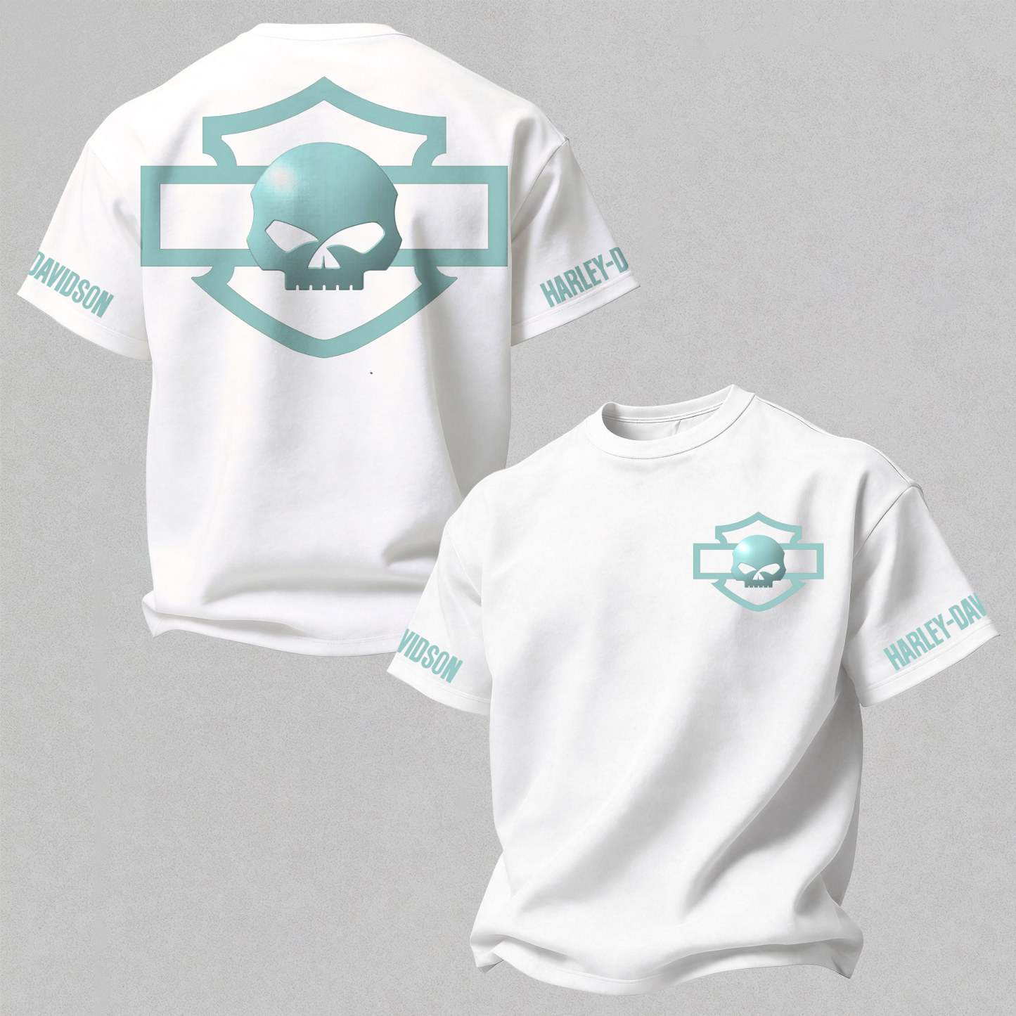 Harley-Davidson Printed Oversized Unisex T-shirt