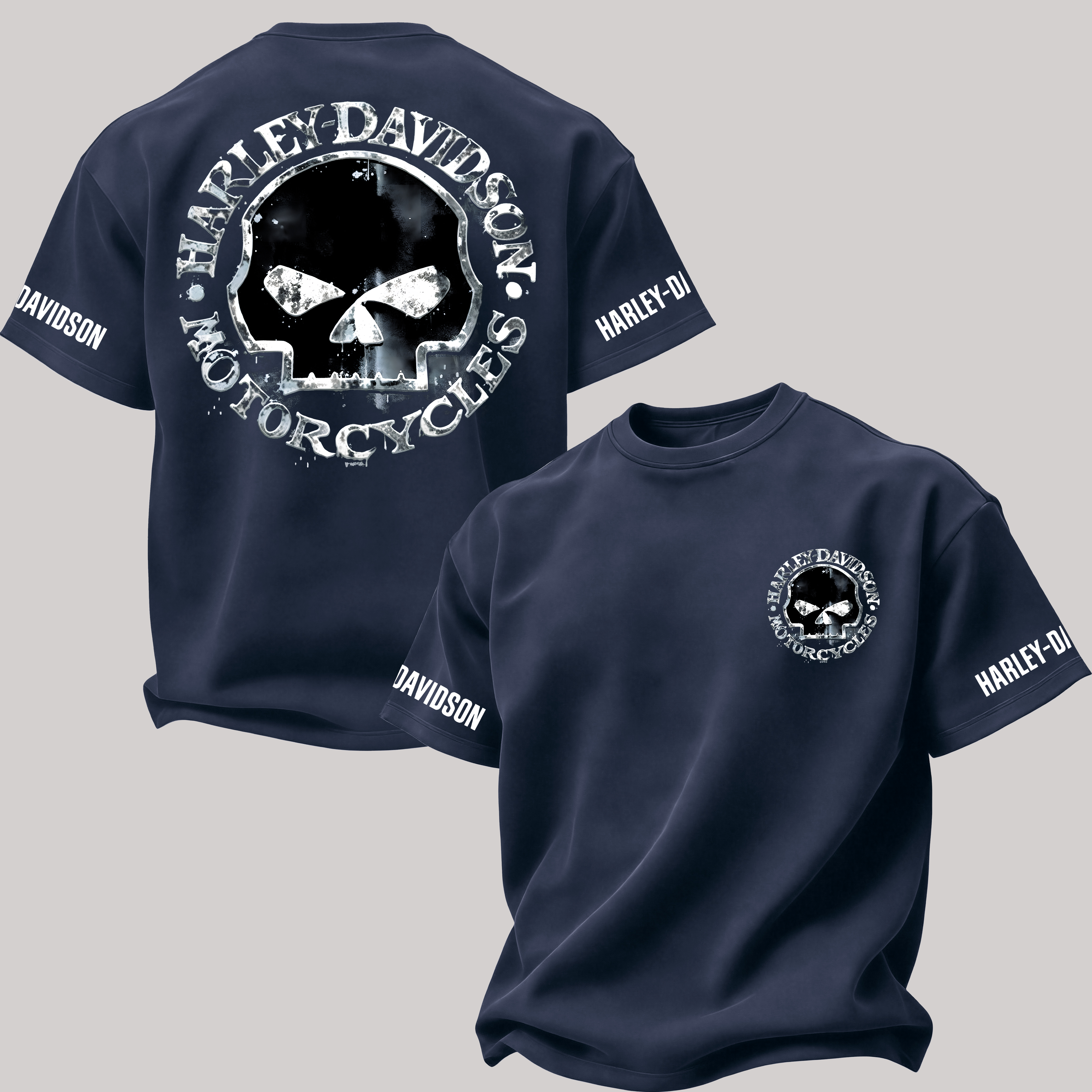  Motorcycles Printed Oversized Unisex T-shirt