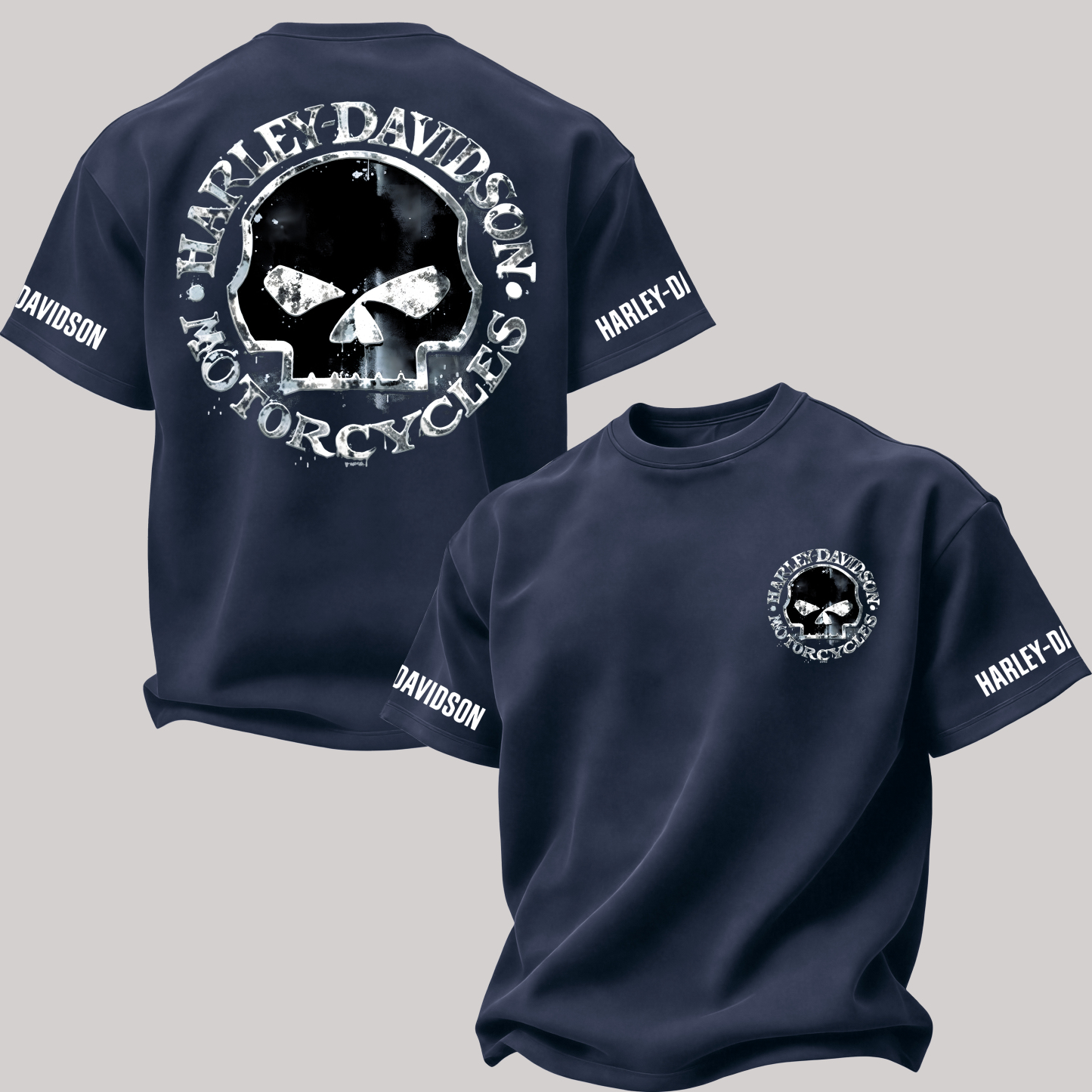  Motorcycles Printed Oversized Unisex T-shirt