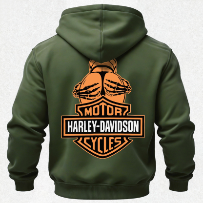 Motorcycles Printed Fleece-lined Unisex Hoodie