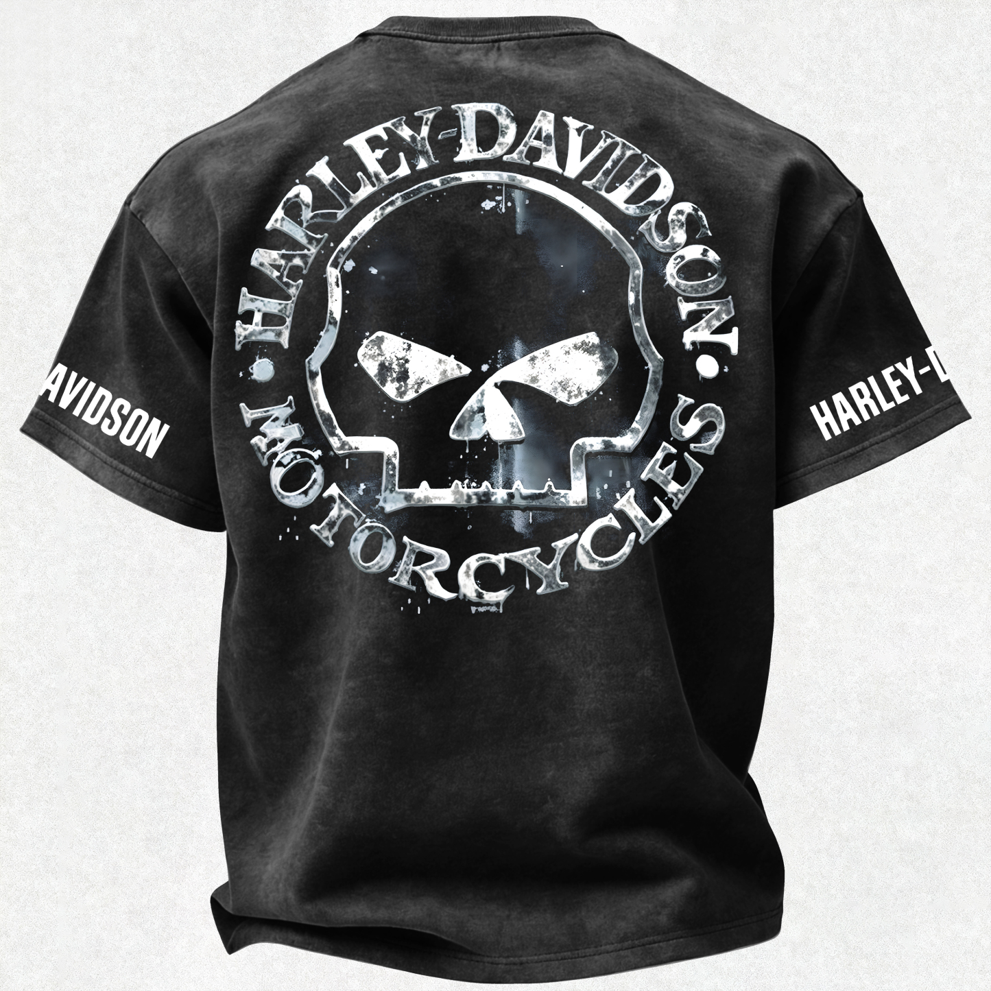  Motorcycles Printed Unisex Washed T-Shirt