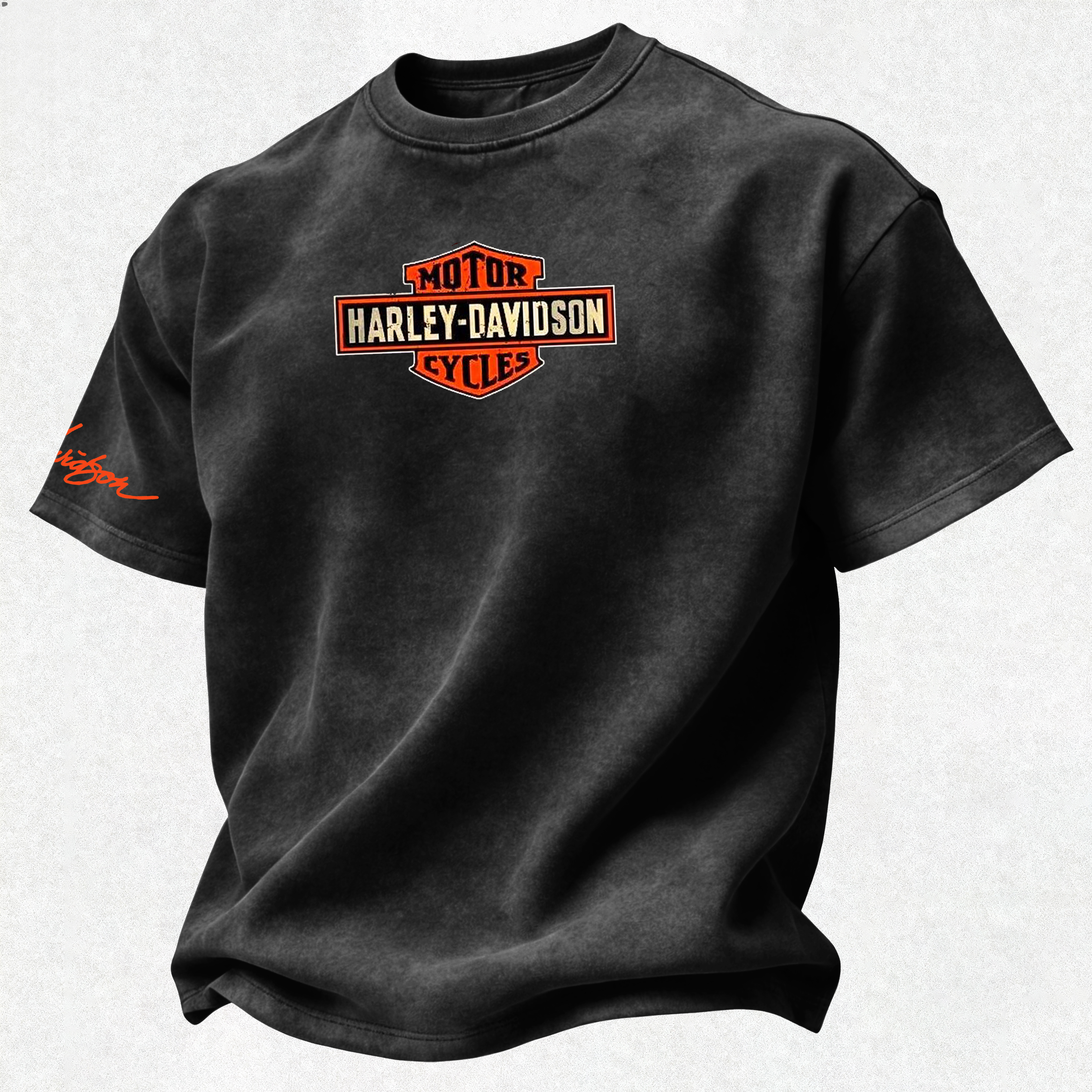  Motorcycles Printed Unisex Washed T-Shirt