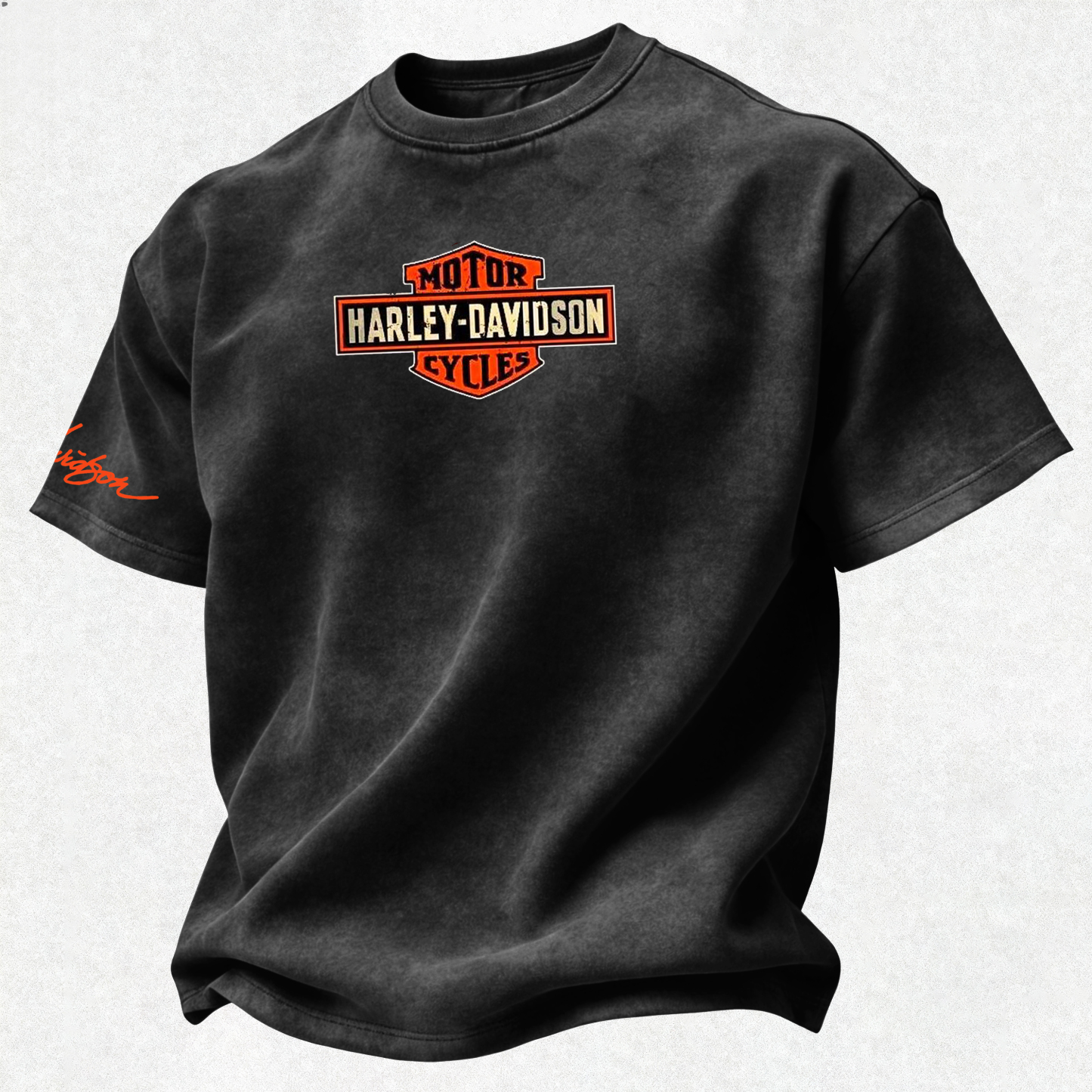  Motorcycles Printed Unisex Washed T-Shirt