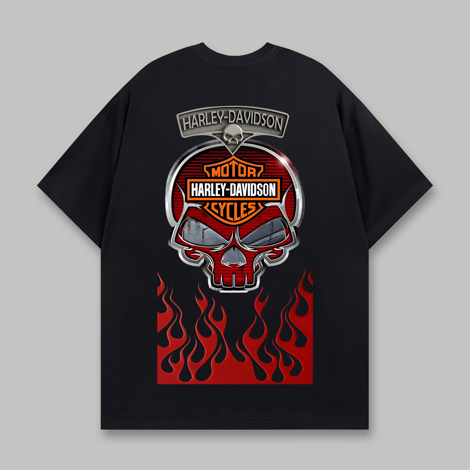  Motorcycles Printed Oversized Unisex T-shirt