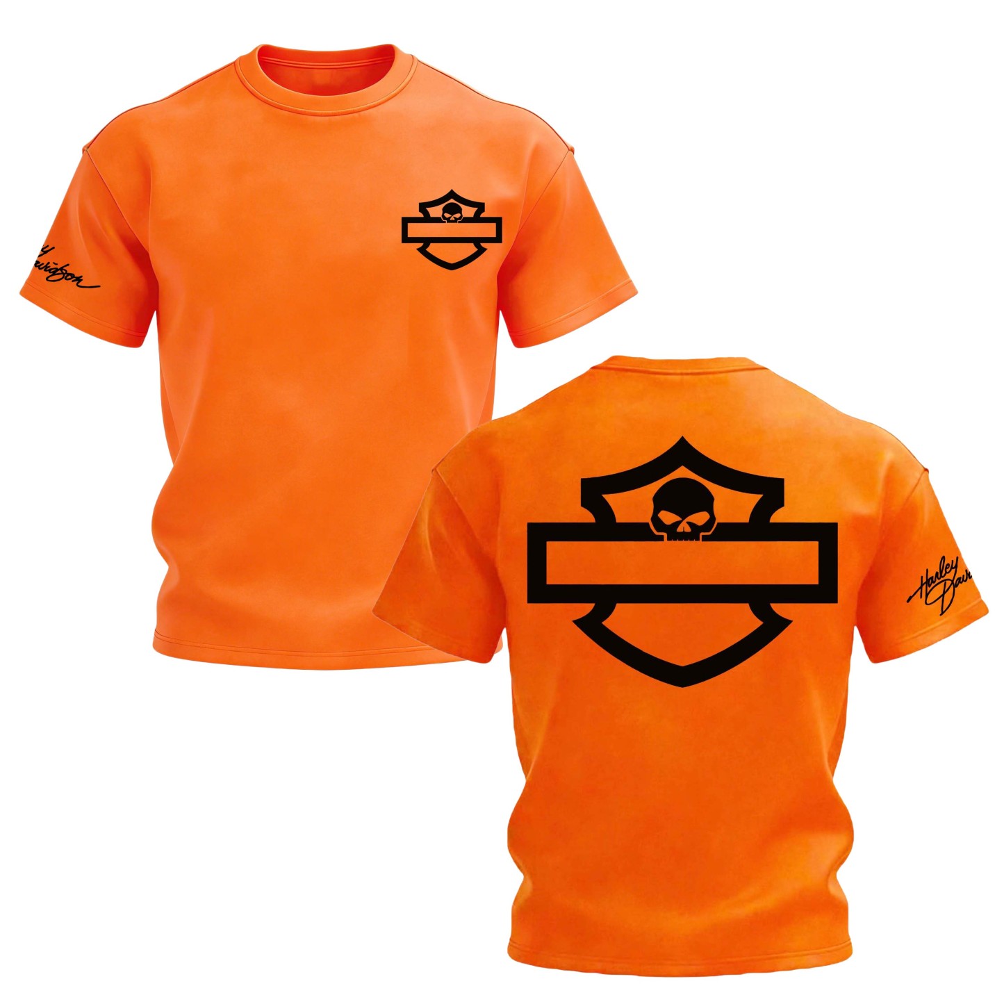 Harley-Davidson Printed Oversized Unisex T-shirt