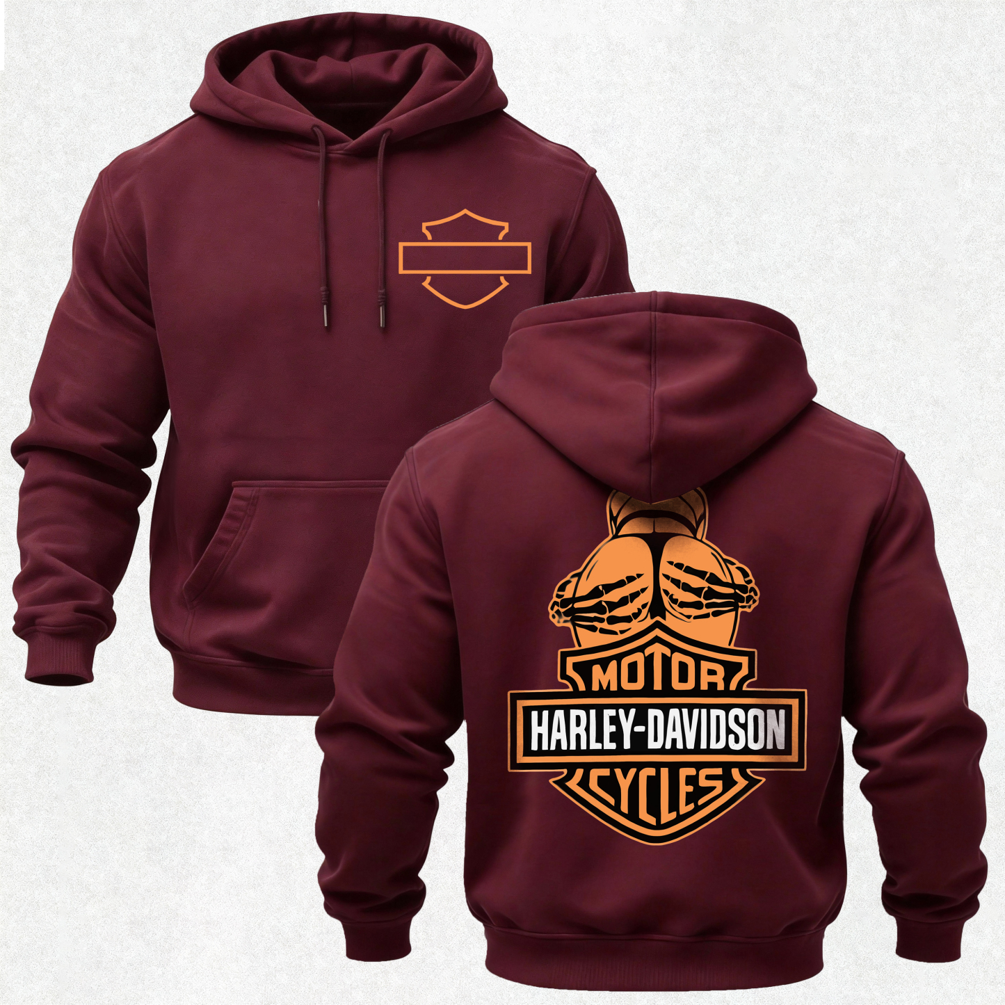  Motorcycles Printed Fleece-lined Unisex Hoodie