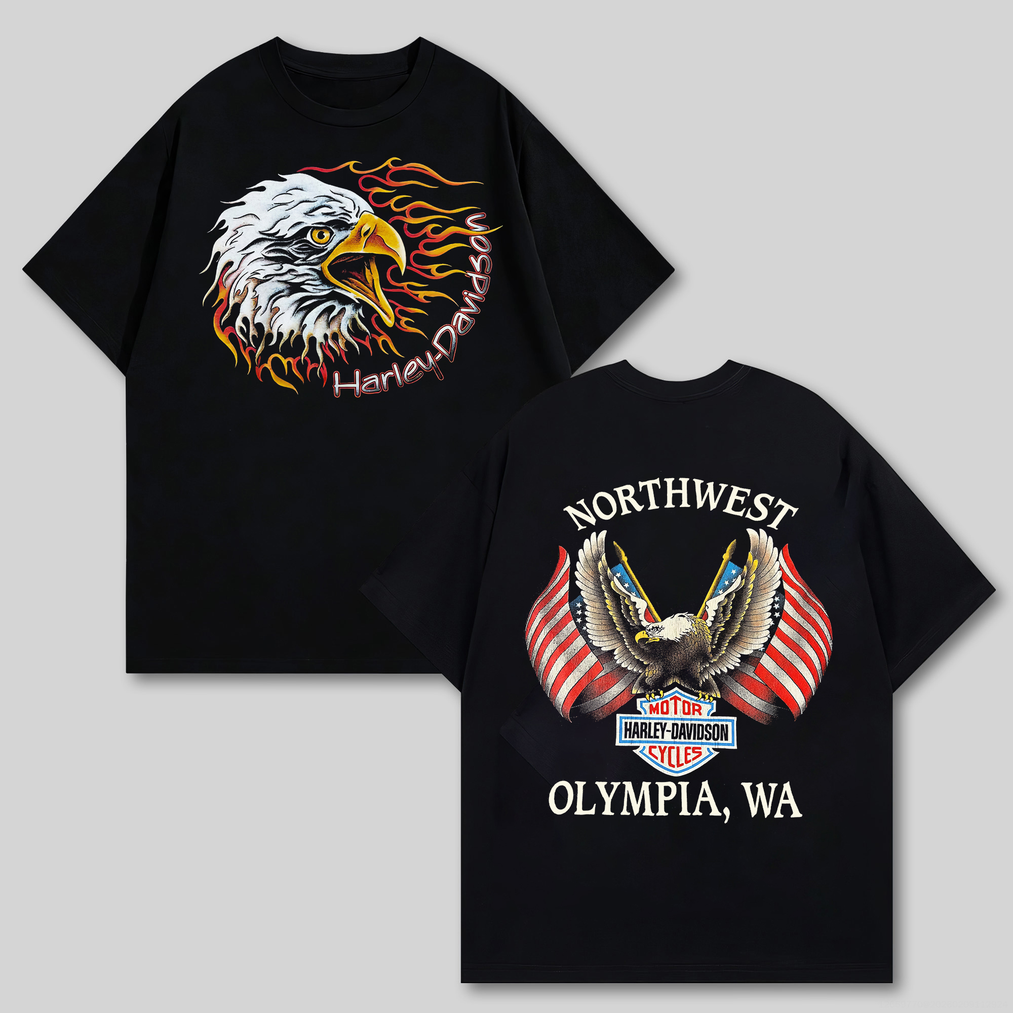  Motorcycles Printed Oversized Unisex T-shirt