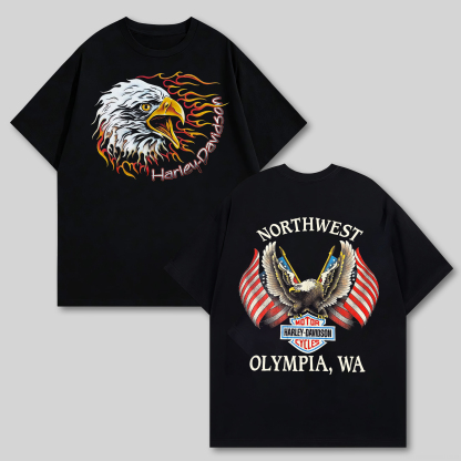  Motorcycles Printed Oversized Unisex T-shirt