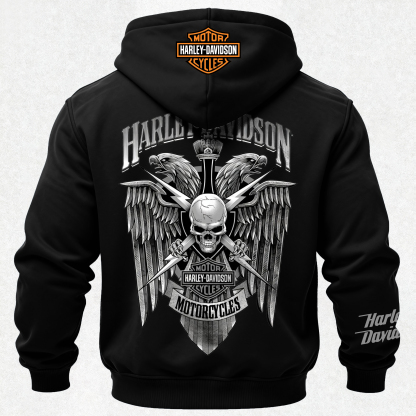  Motorcycles Printed Fleece-lined Unisex Hoodie