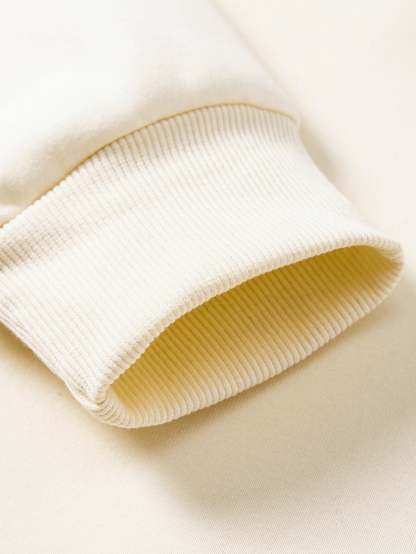 Relax Fit Contrast Polo Sweatshirt & Straight Leg Pleated Pintuck Sweatpants