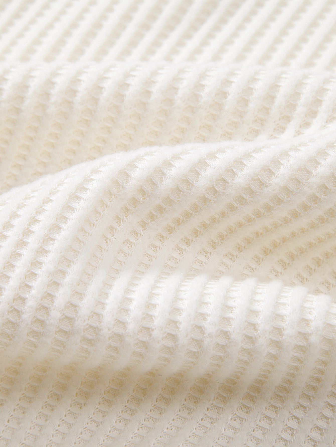 Long Sleeved Knitted Waffle Polo Shirt & Drawstring Knitted Waffle Pants