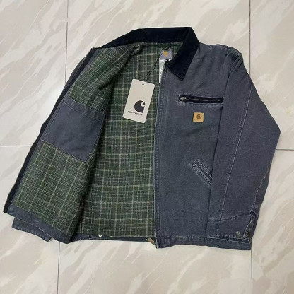 J97 jacket, vintage lapel, distressed zipper jacket for men and women