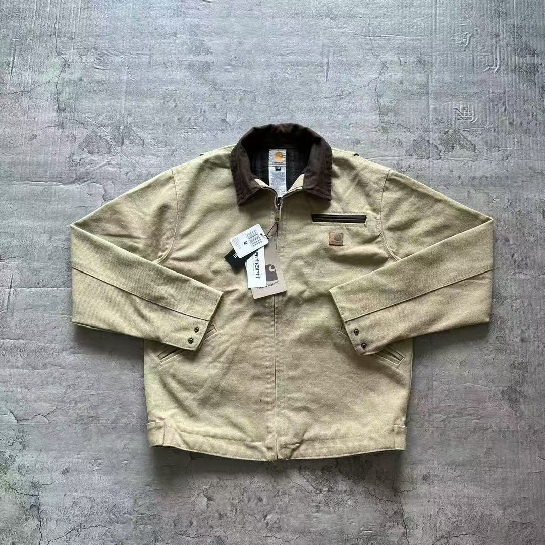 J97 jacket, vintage lapel, distressed zipper jacket for men and women