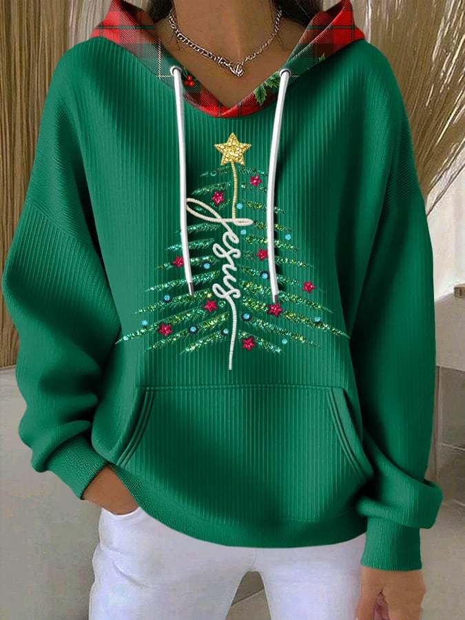 Women's Casual Faith Christmas Hoodie