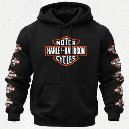  Motorcycles Printed Fleece-lined Unisex Hoodie