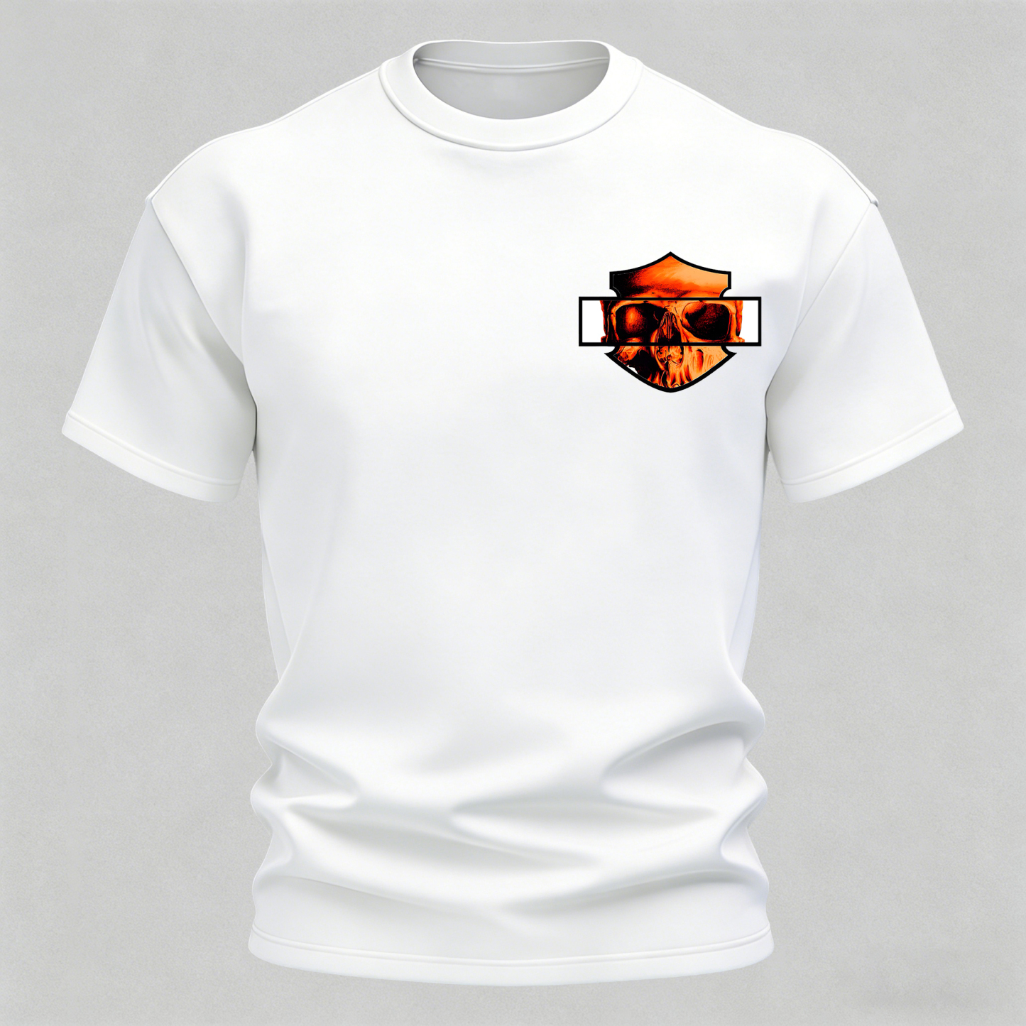  Skull Printed Oversized Unisex T-shirt