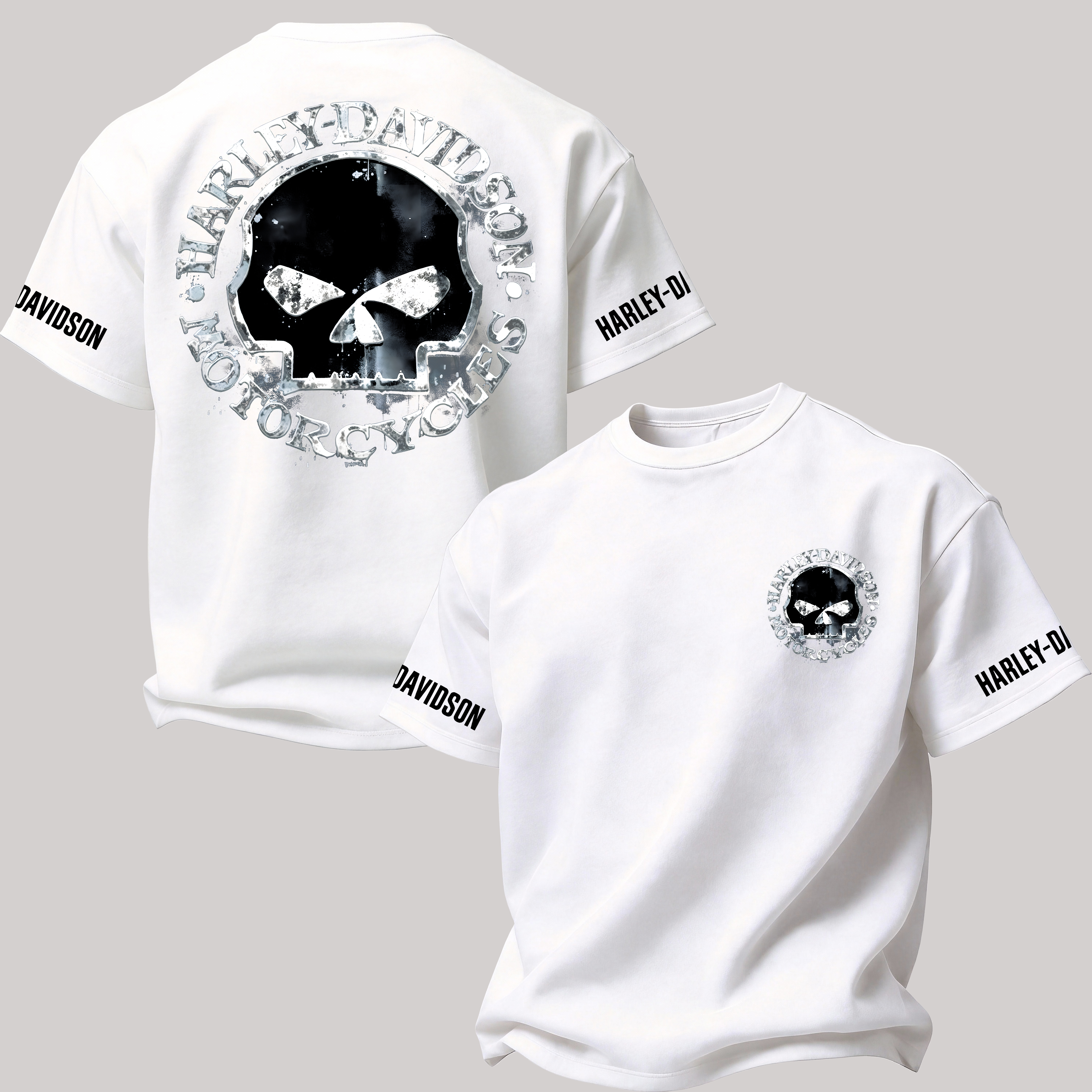  Motorcycles Printed Oversized Unisex T-shirt