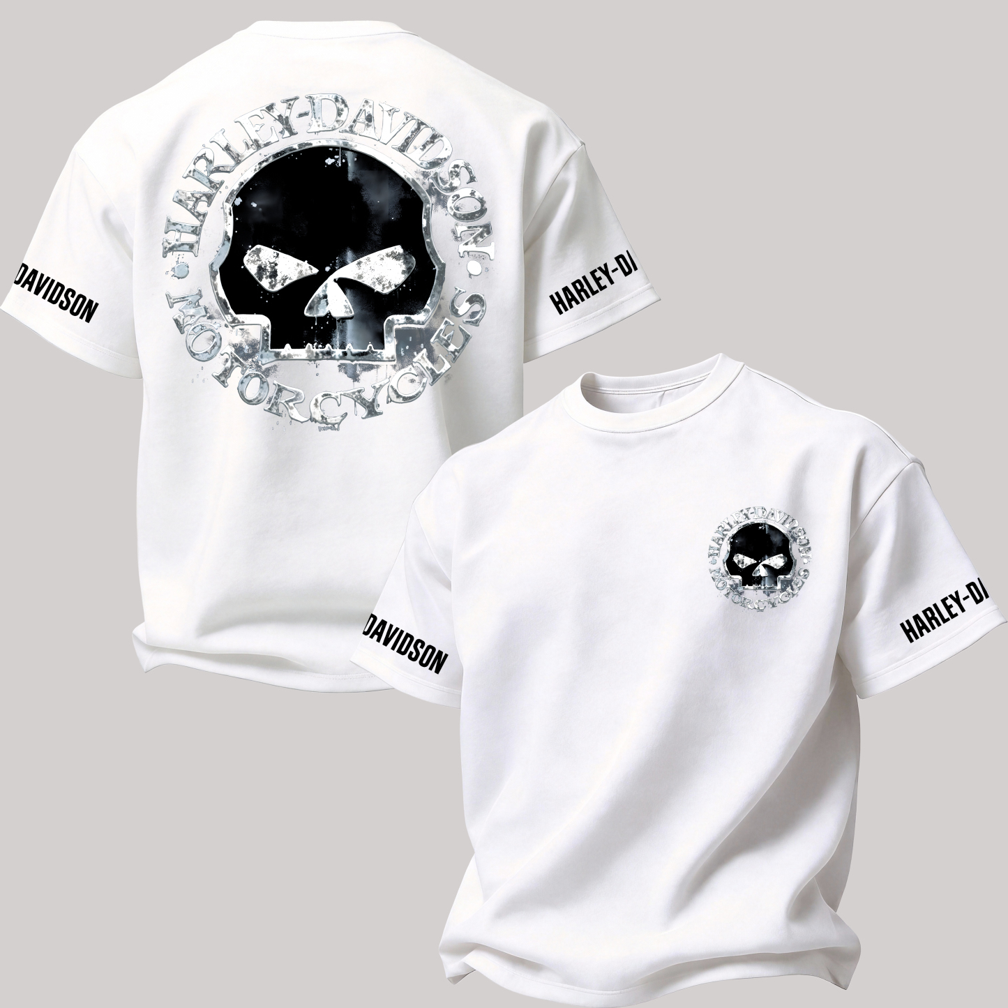  Motorcycles Printed Oversized Unisex T-shirt