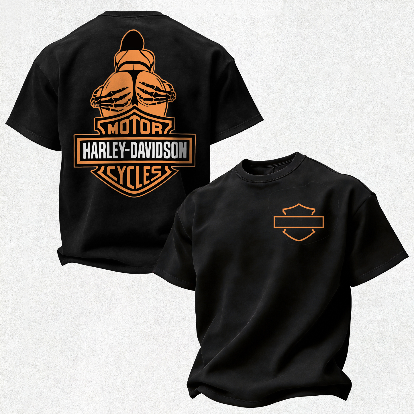 Harley-Davidson Motorcycles Printed Oversized Unisex T-shirt