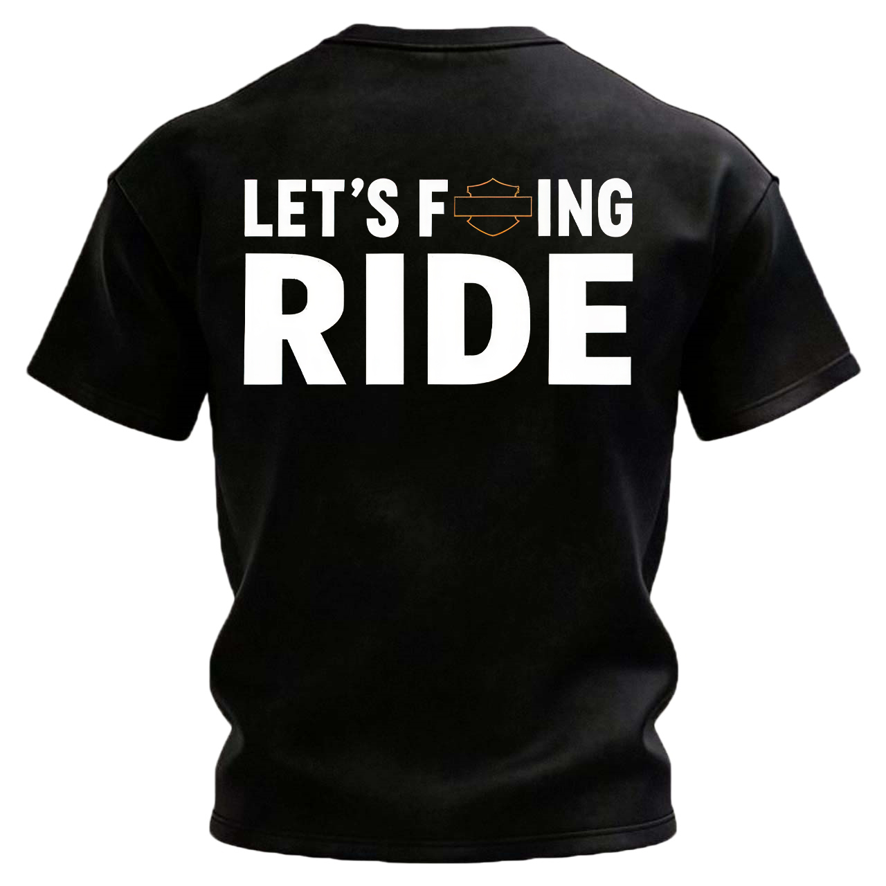  Let's F*ing Ride Printed Unisex Oversized T-shirt