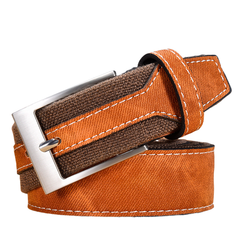 Men's Versatile Vintage Canvas Patchwork Belt