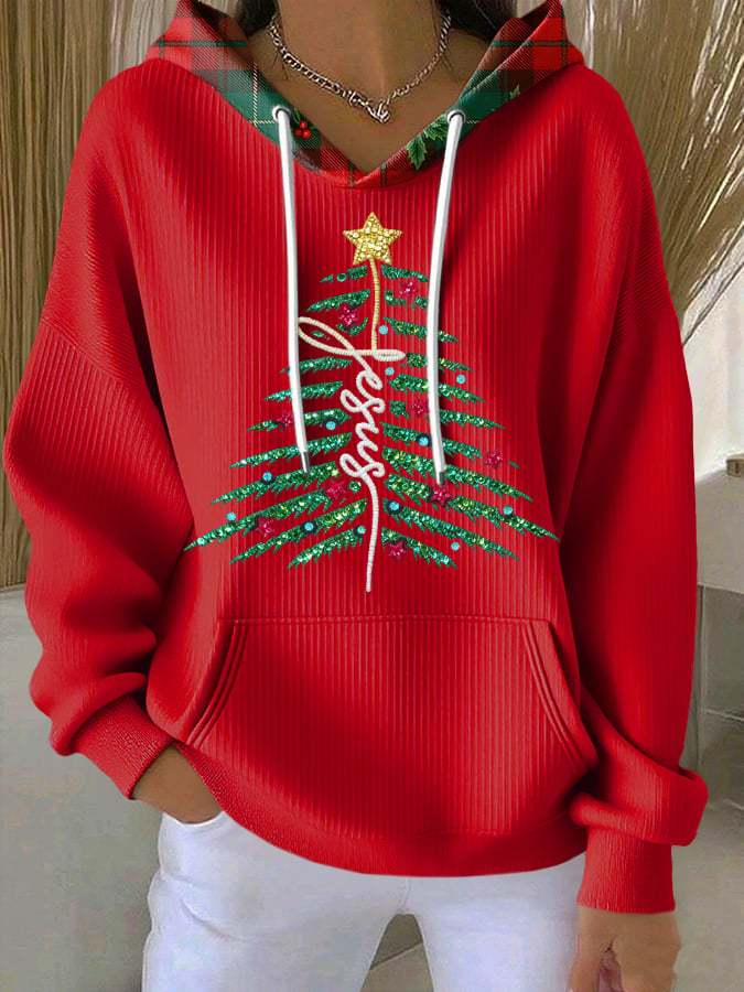 Women's Casual Faith Christmas Hoodie
