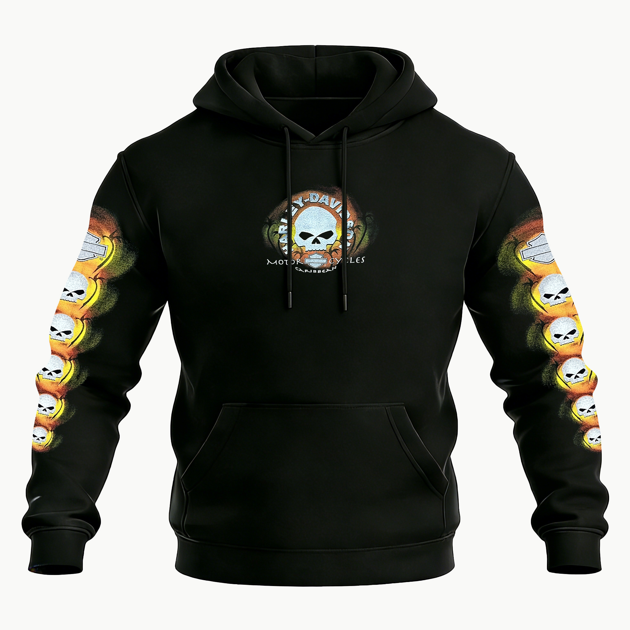  Motorcycles Printed Fleece-lined Unisex Hoodie